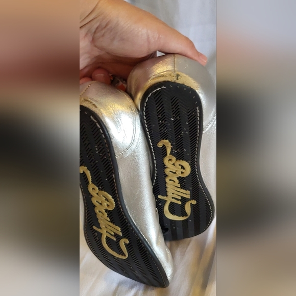 Bally Ballet Flats Silver 37 1/2 7 US Women - Picture 8 of 14